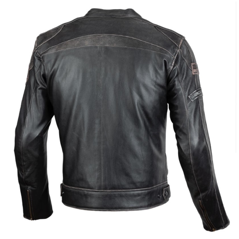 Geacă de motocicletă SECA Aviator II negru-maroniu