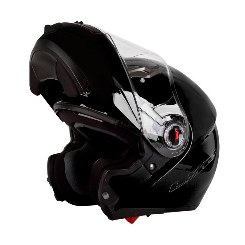 Cască de motociclist LS2 EASY negru lucios flip-up