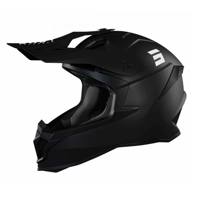 Cască de motocros Shot Lite Fury Solid 2.0 negru
