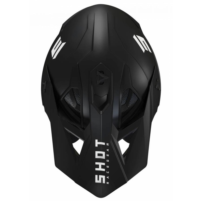 Cască de motocros Shot Lite Fury Solid 2.0 negru