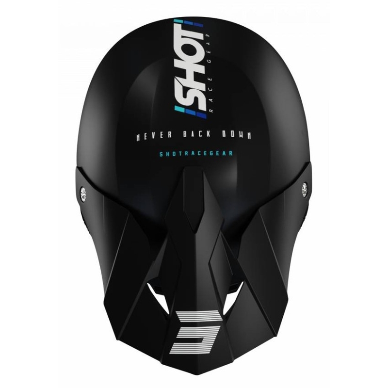 Motocross Casca Shot Furious Story negru-albastru