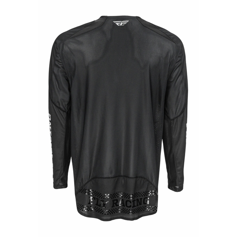 Tricou de motocros FLY Racing Evolution DST 2022 negru și alb