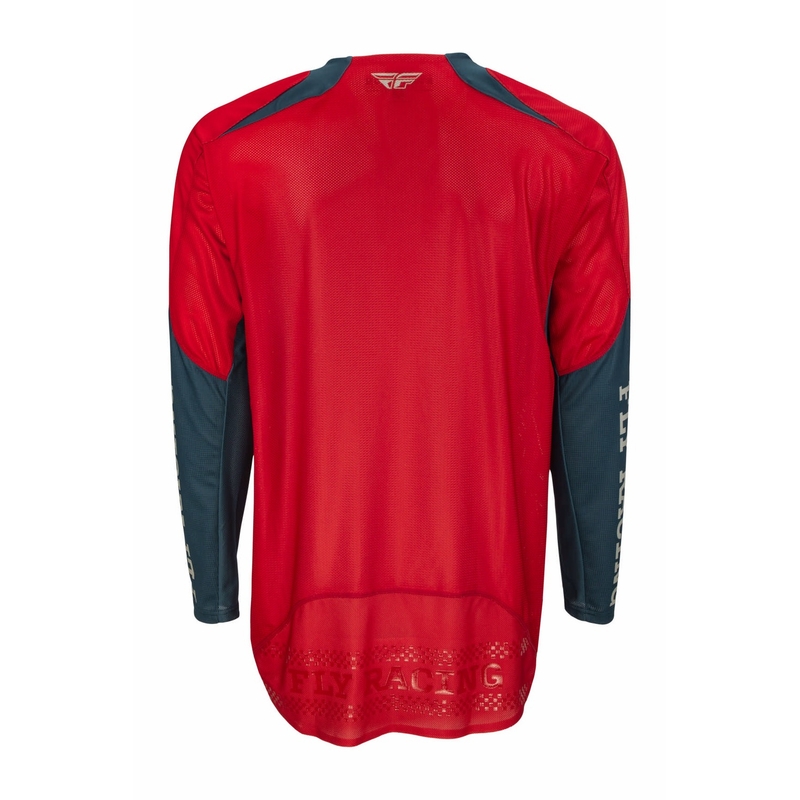 Tricou de motocros FLY Racing Evolution DST 2022 roșu-gri