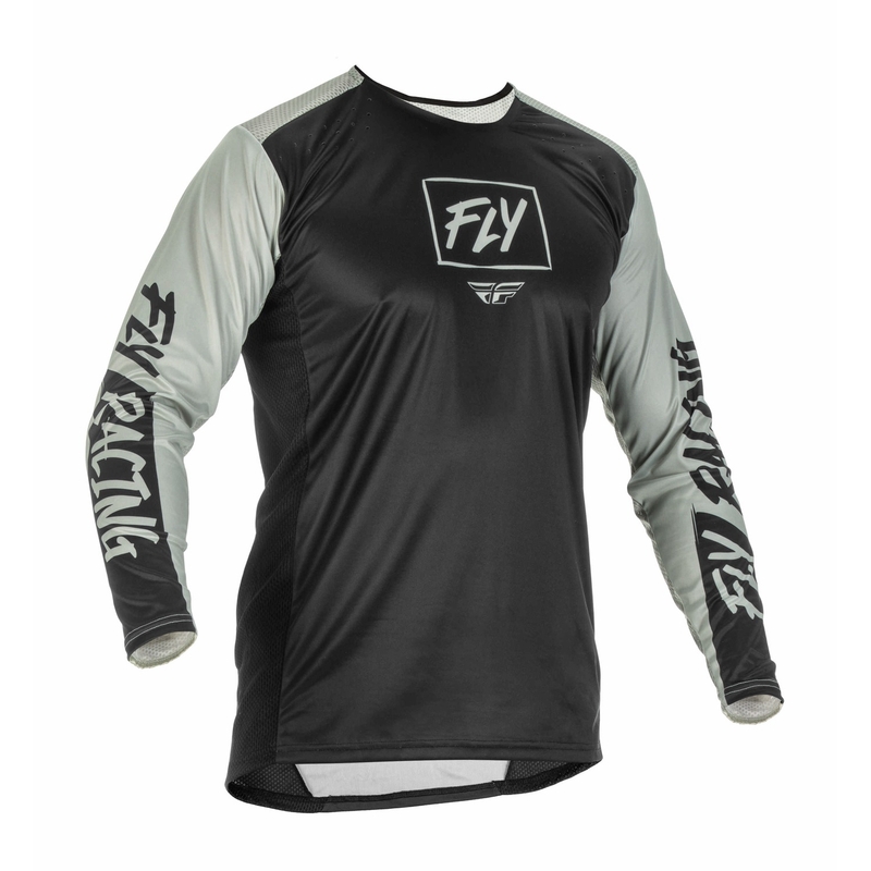 Tricou de motocros FLY Racing Lite 2022 gri-negru