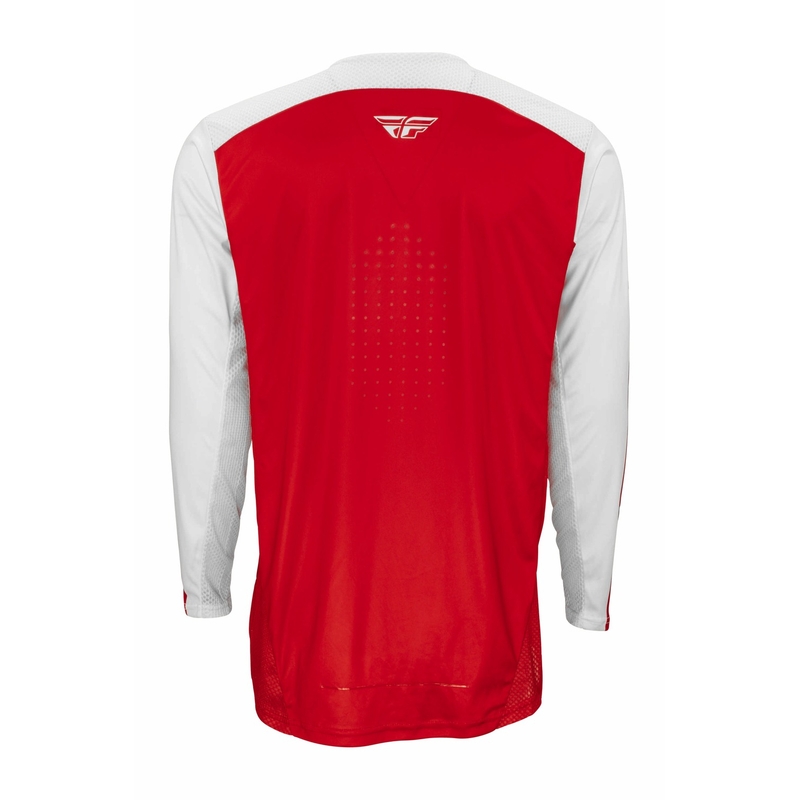 Tricou de motocros FLY Racing Lite 2022 roșu și alb
