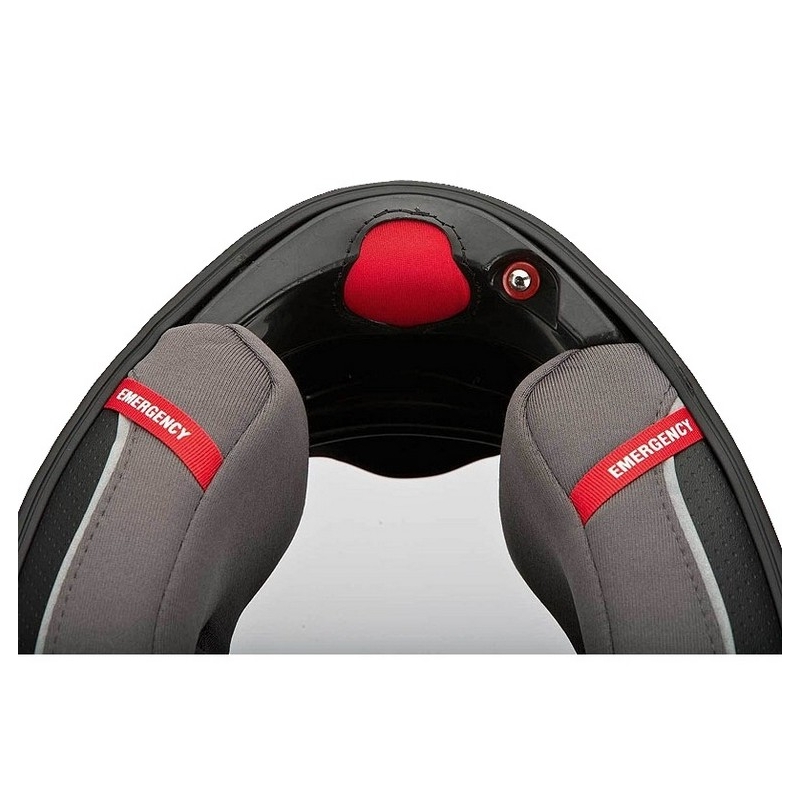 Cască integrală Moto Scorpion EXO-410 Air Antares negru-roșu lichidare