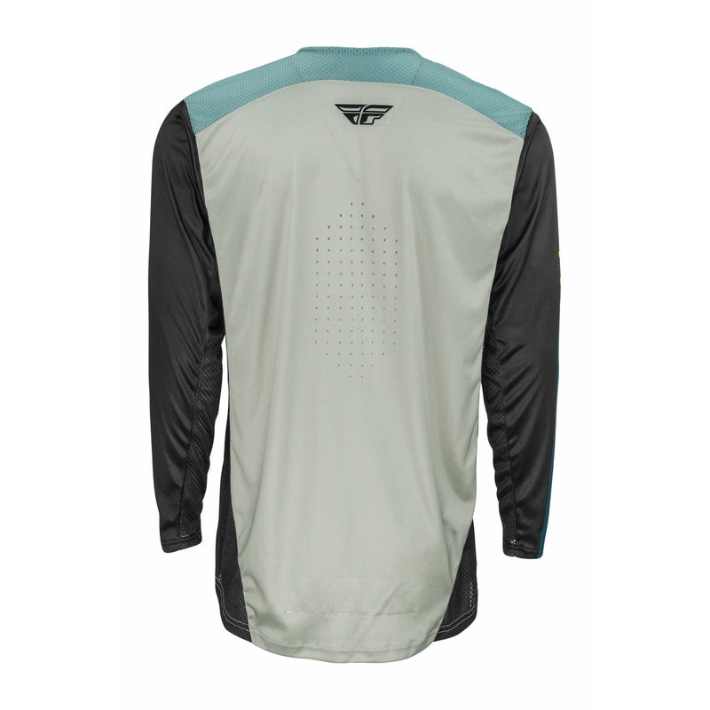 Tricou de motocros FLY Racing Lite 2022 gri-turquoise hi-vis lichidare
