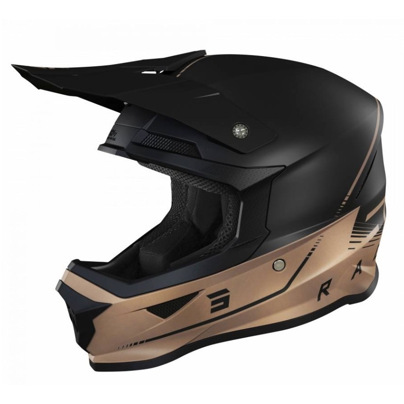 Cască de motocros Shot Furious Raw 3.0 negru-bronz