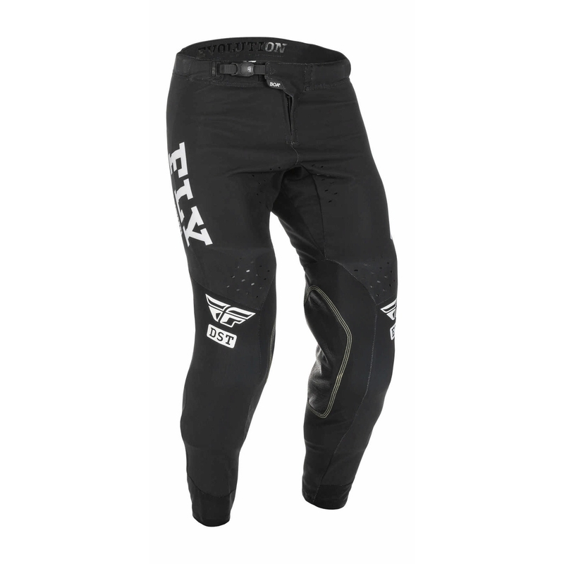 Pantaloni de motocros FLY Racing Evolution DST 2022 alb-negru