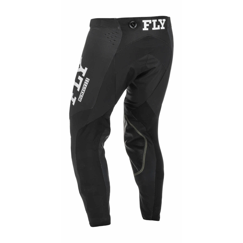 Pantaloni de motocros FLY Racing Evolution DST 2022 alb-negru