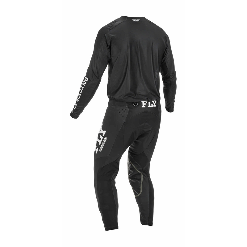 Pantaloni de motocros FLY Racing Evolution DST 2022 alb-negru