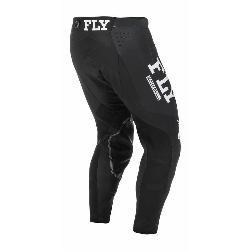 Pantaloni de motocros FLY Racing Evolution DST 2022 alb-negru