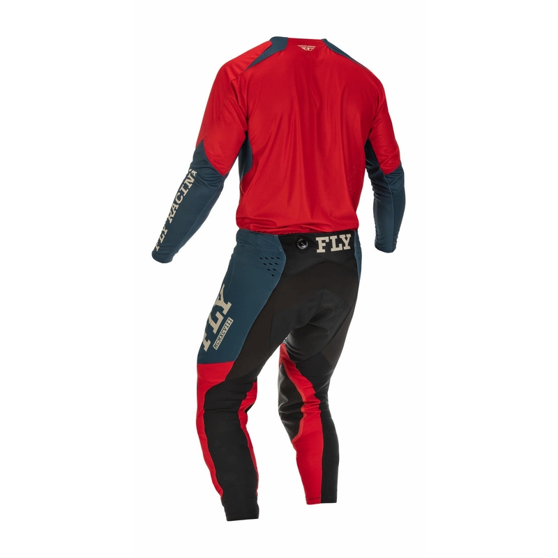 Pantaloni de motocros FLY Racing Evolution DST 2022 roșu-gri