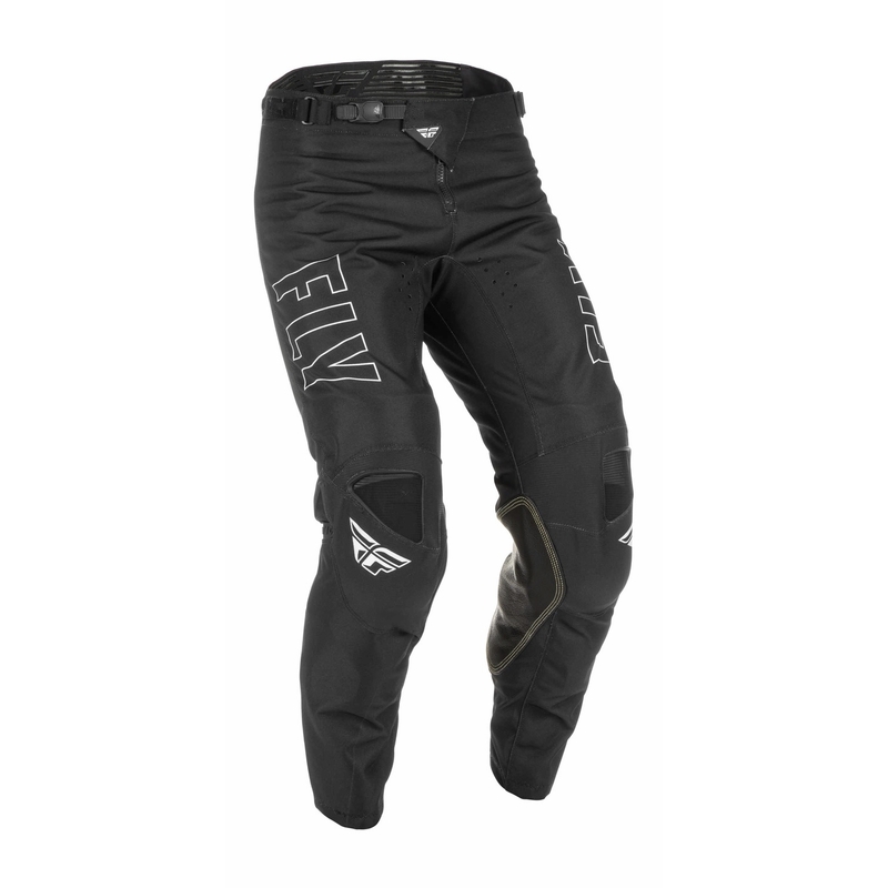 FLY Racing Kinetic Fuel 2022 Pantaloni de motocros negru și alb