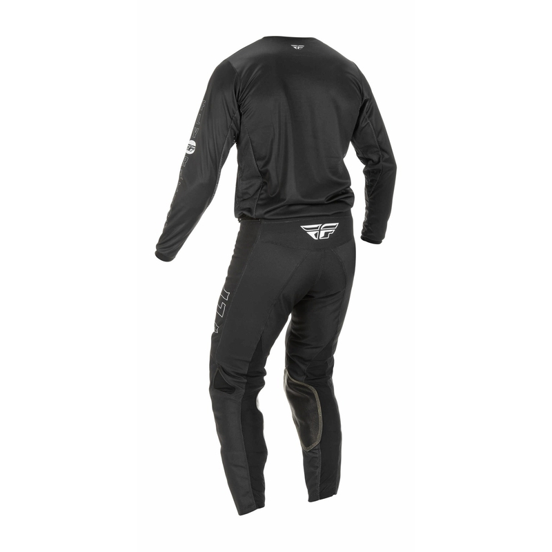 FLY Racing Kinetic Fuel 2022 Pantaloni de motocros negru și alb