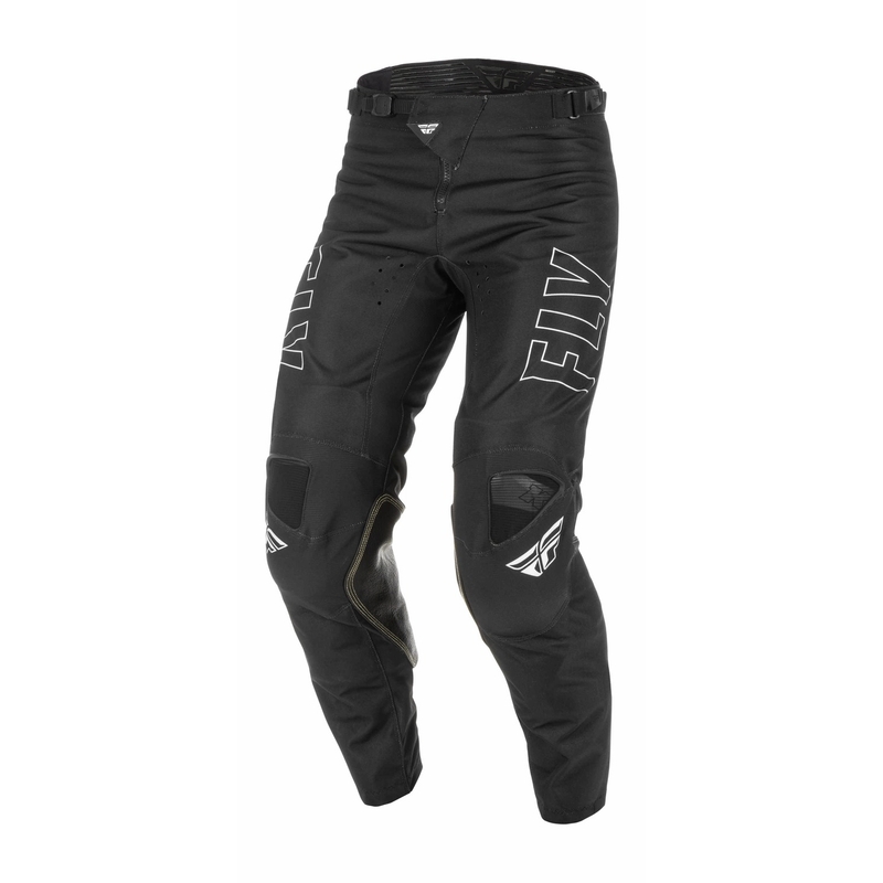 FLY Racing Kinetic Fuel 2022 Pantaloni de motocros negru și alb