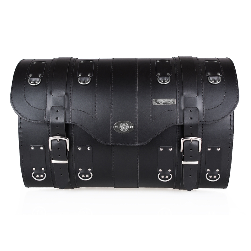 Geantă din piele pentru motocicletă Chopper RSA-15A cu lacăt