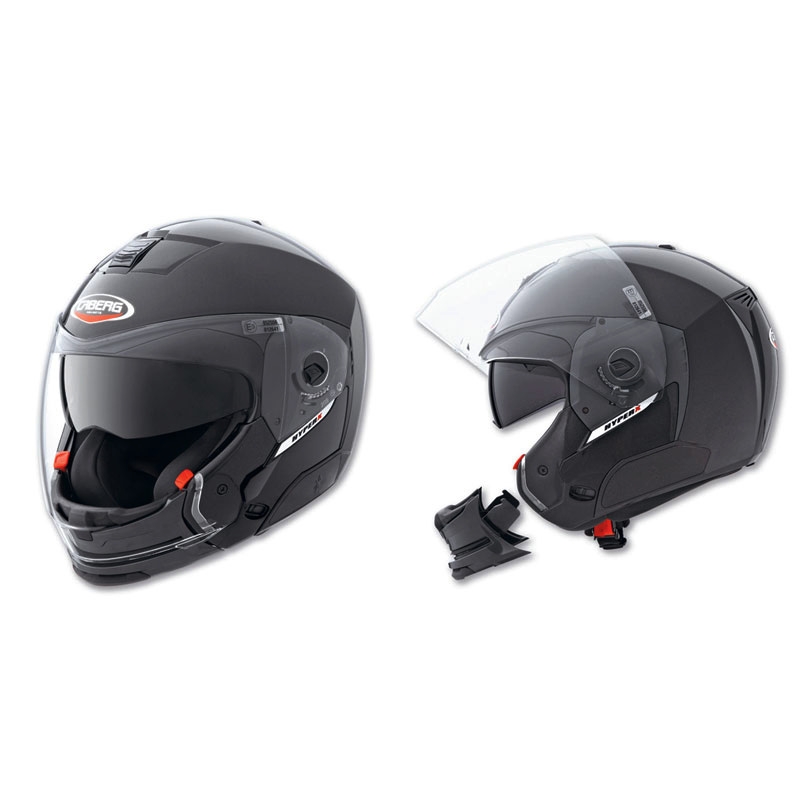Cască de motocicletă CABERG HYPER X cu curea de bărbie detașabilă negru mat lichidare