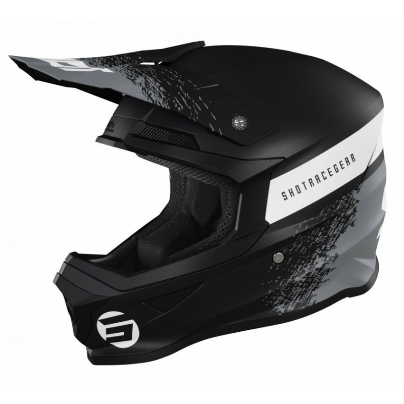 Cască de motocros Shot Furious Roll negru-gri
