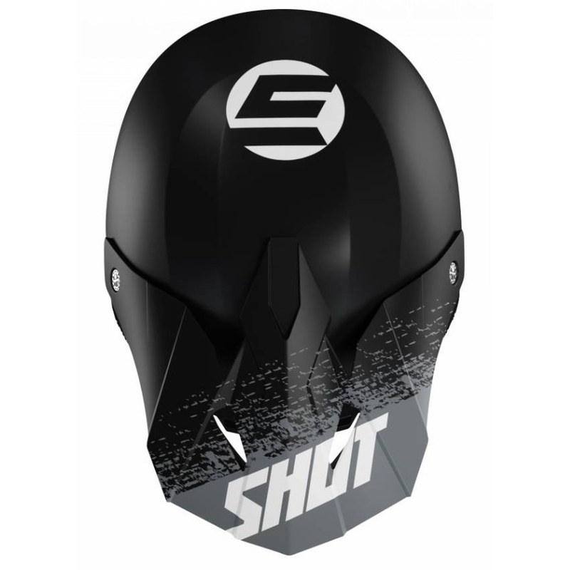 Cască de motocros Shot Furious Roll negru-gri