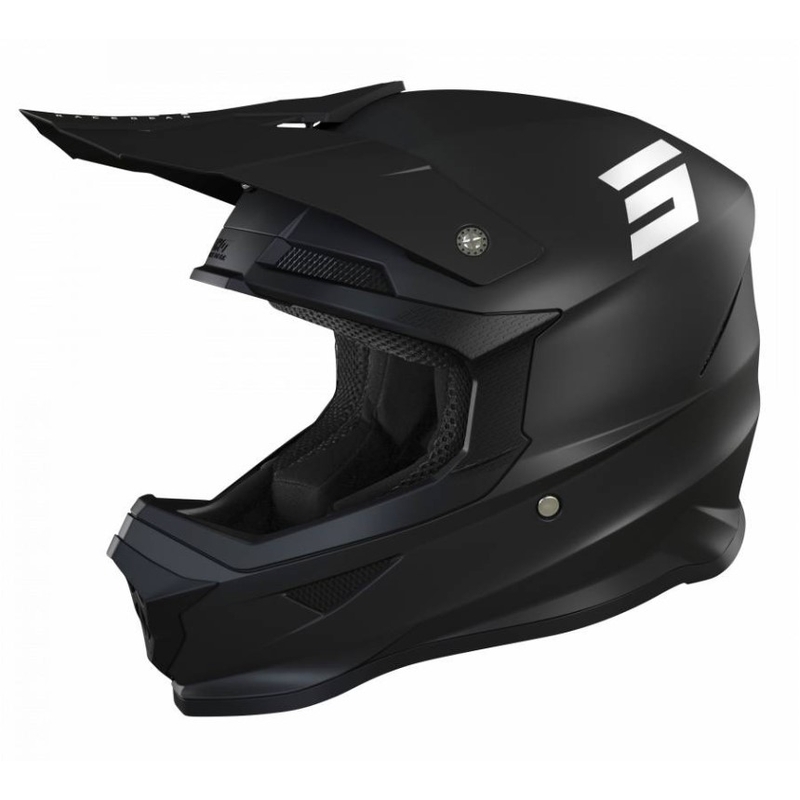 Motocross casca Shot Furious Solid 2.0 negru lichidare