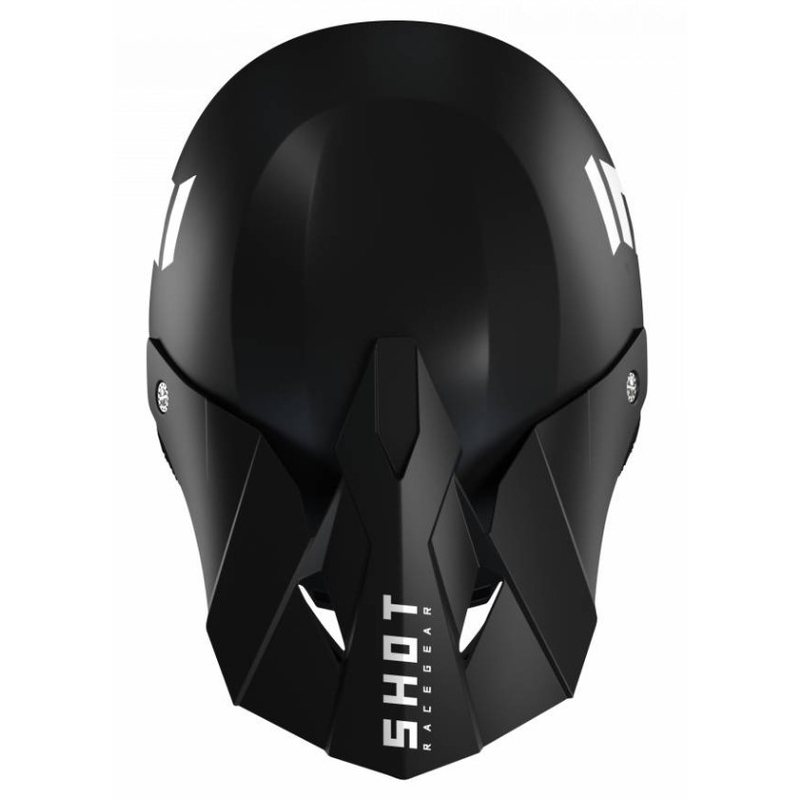 Motocross casca Shot Furious Solid 2.0 negru lichidare