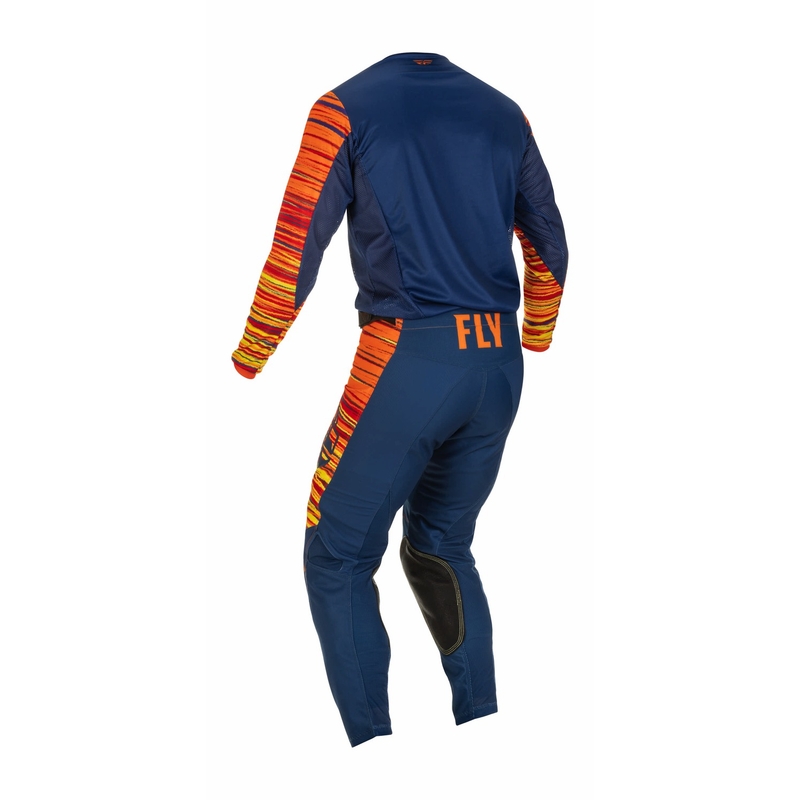 Pantaloni motocross FLY Racing Kinetic Wawe 2022 albastru-portocaliu
