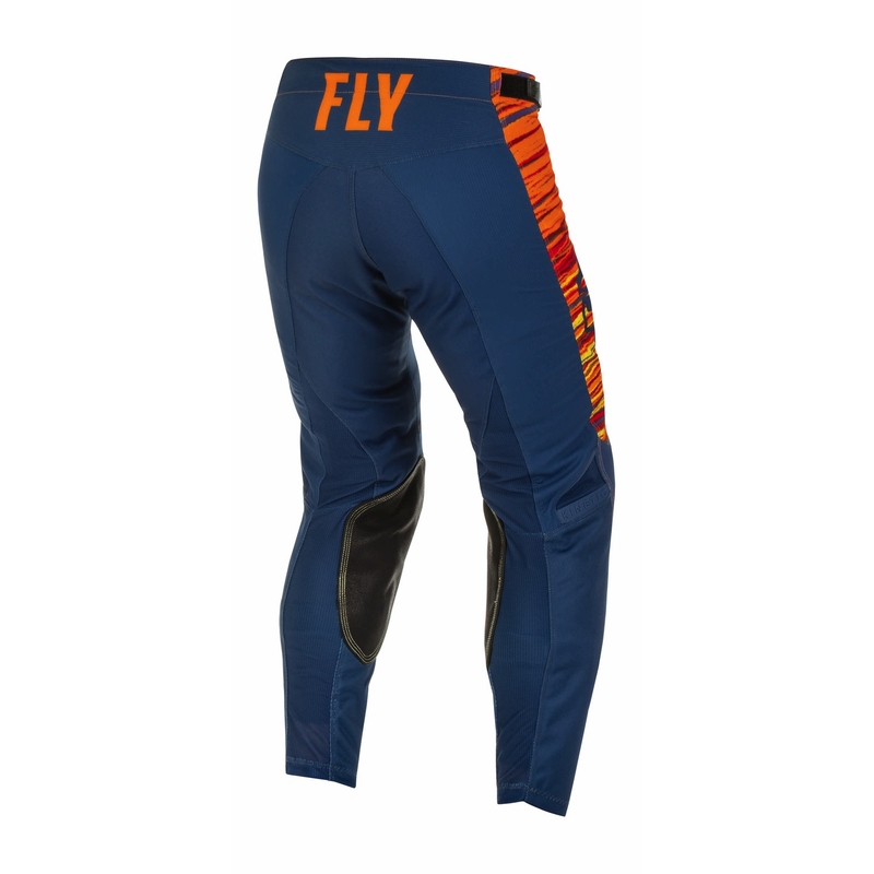 Pantaloni motocross FLY Racing Kinetic Wawe 2022 albastru-portocaliu