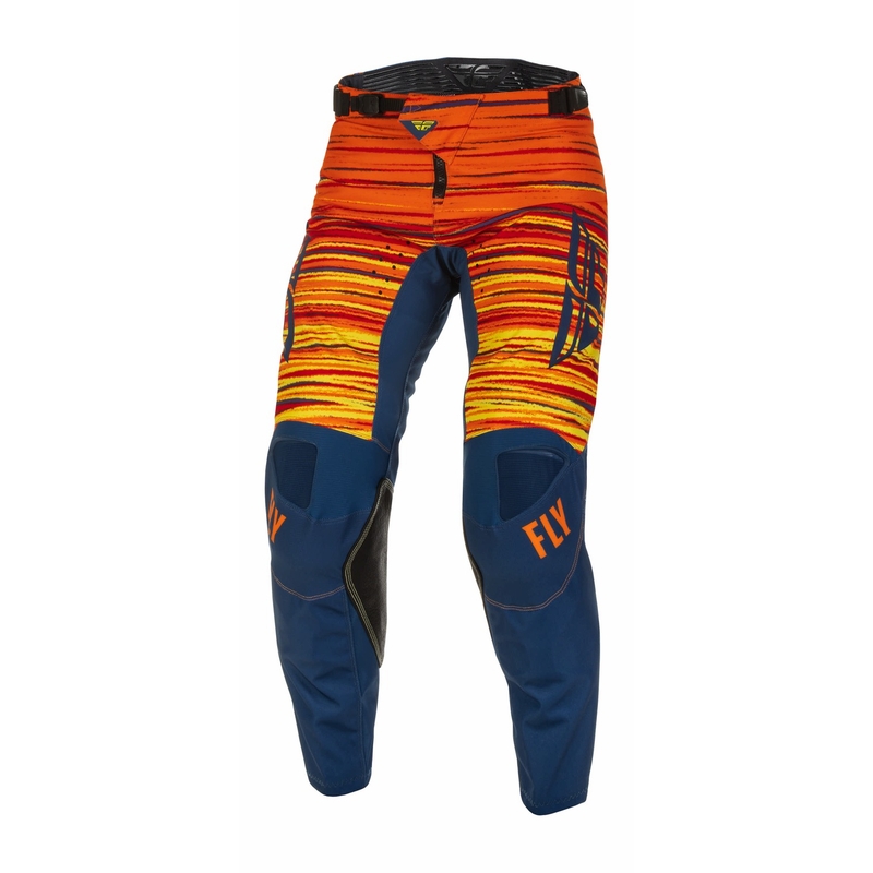 Pantaloni motocross FLY Racing Kinetic Wawe 2022 albastru-portocaliu
