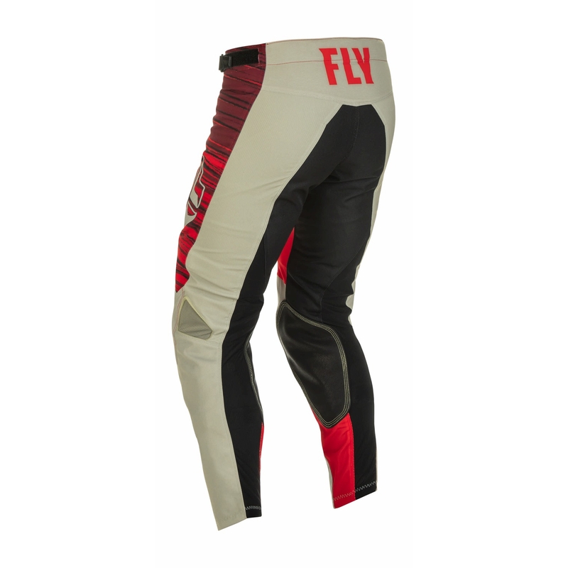 Pantaloni motocross FLY Racing Kinetic Wawe 2022 gri și roșu