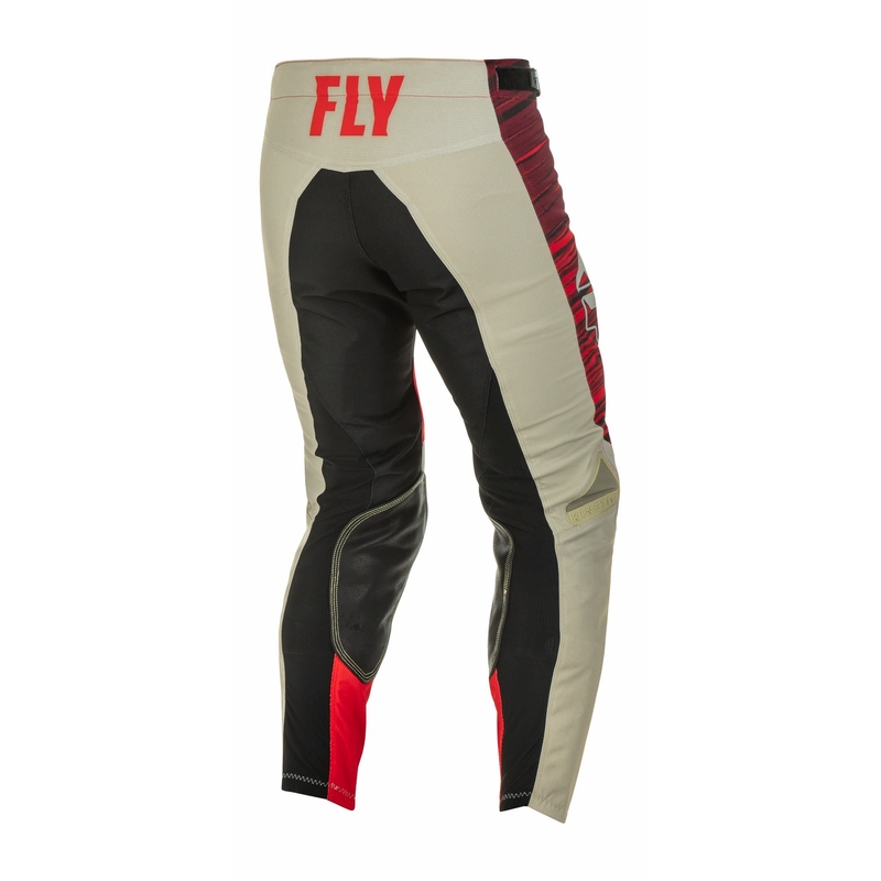 Pantaloni motocross FLY Racing Kinetic Wawe 2022 gri și roșu