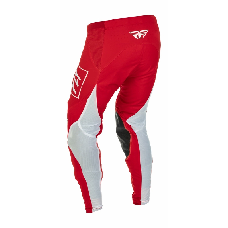 Pantaloni de motocros FLY Racing Lite 2022 alb-roșu