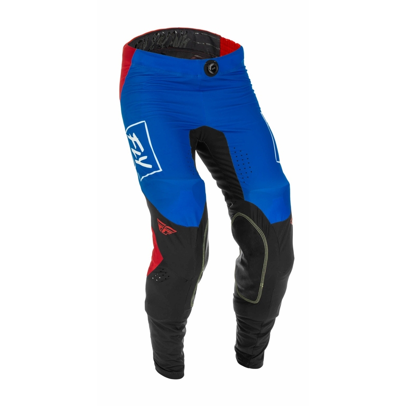 Pantaloni motocross FLY Racing Lite 2022 roșu-negru-albastru