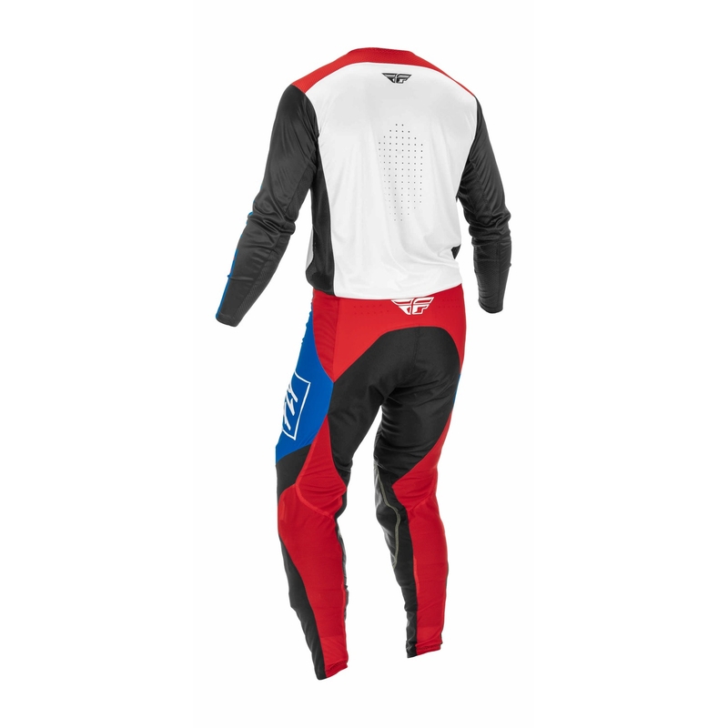 Pantaloni motocross FLY Racing Lite 2022 roșu-negru-albastru