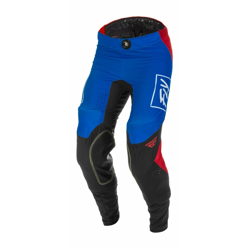 Pantaloni motocross FLY Racing Lite 2022 roșu-negru-albastru