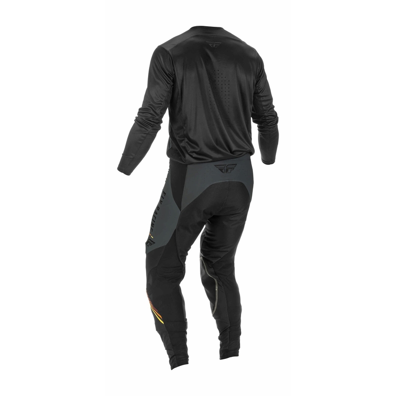 Pantaloni motocross FLY Racing Lite 2022 roșu-galben-gri