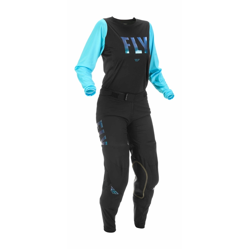 Pantaloni de motocros pentru femei FLY Racing Lite 2022 albastru-negru