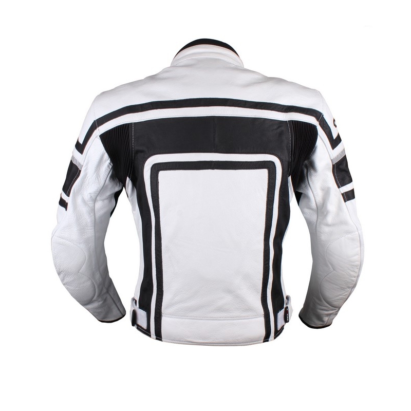 Jacheta de motociclete Tschul 840 Flag alb-negru lichidare