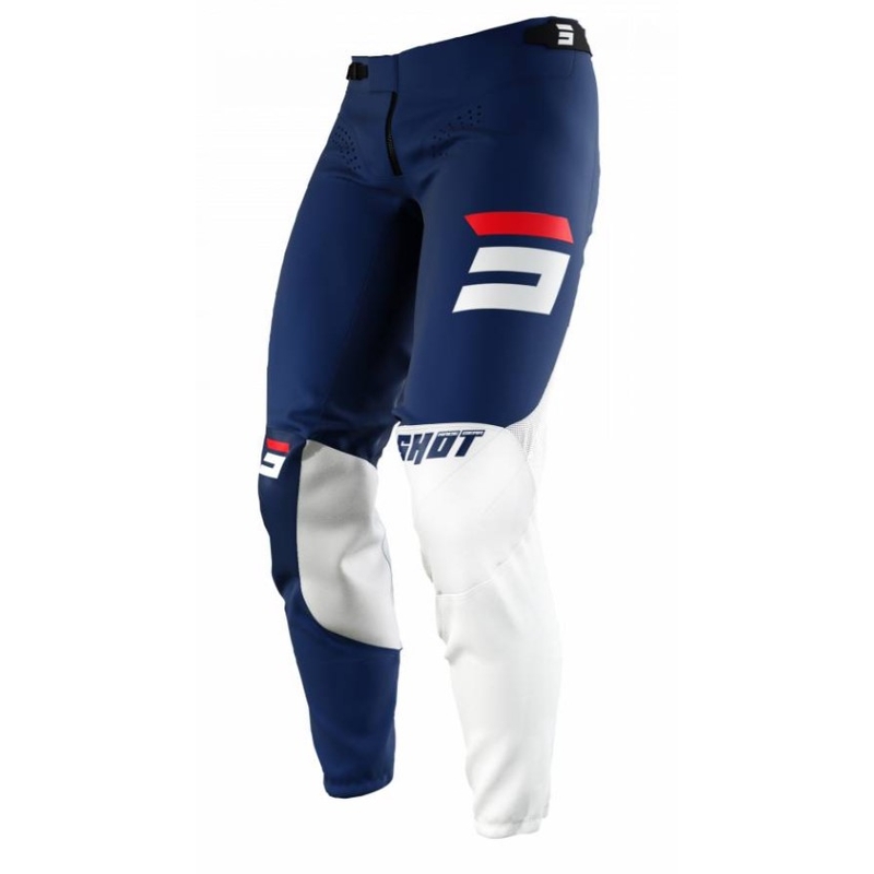 Pantaloni Motocross Shot Aerolite Gradient albastru și alb