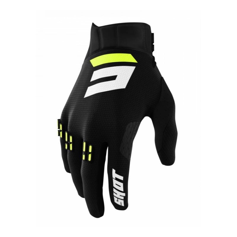 Mănuși de motocross Shot Aerolite Gradient Negru lichidare