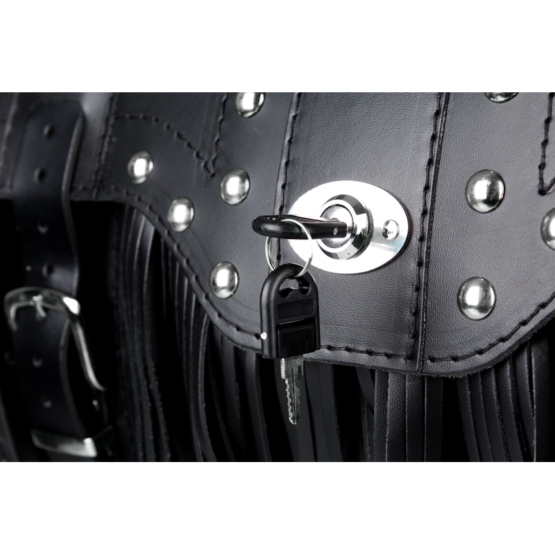 Geantă din piele pentru motocicletă Chopper RSA-15C cu lacăt