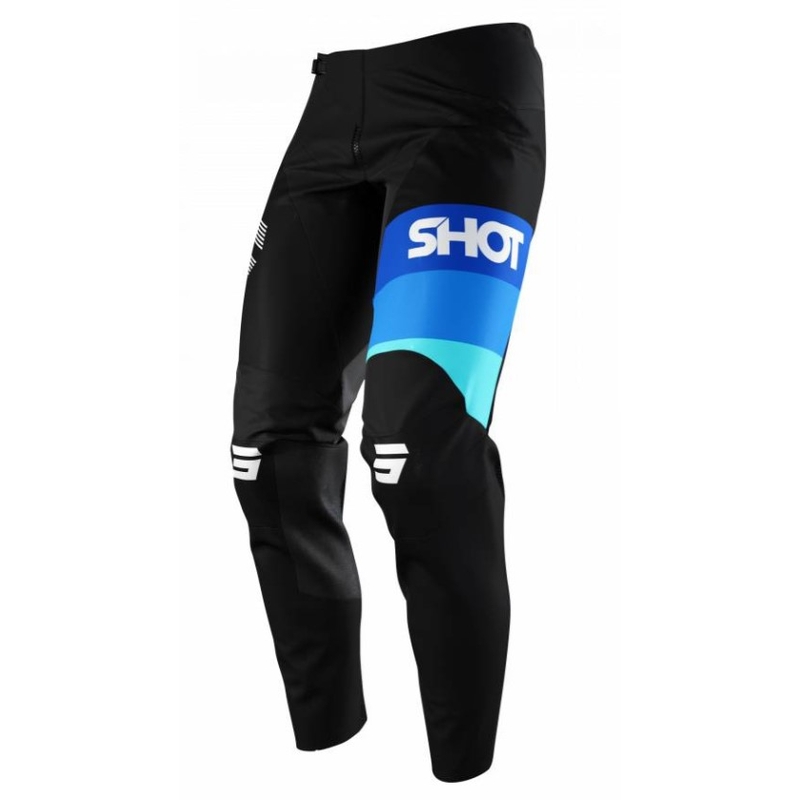 Pantaloni Motocross Shot Contact Story negru și albastru výprodej lichidare