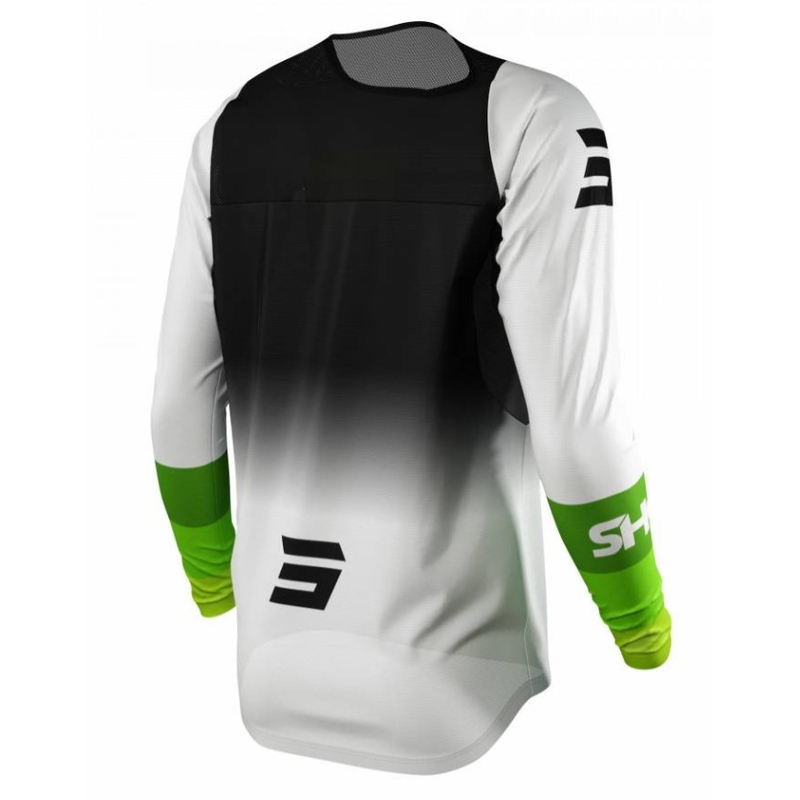 Motocross tricou Shot Contact Story negru-alb-verde lichidare