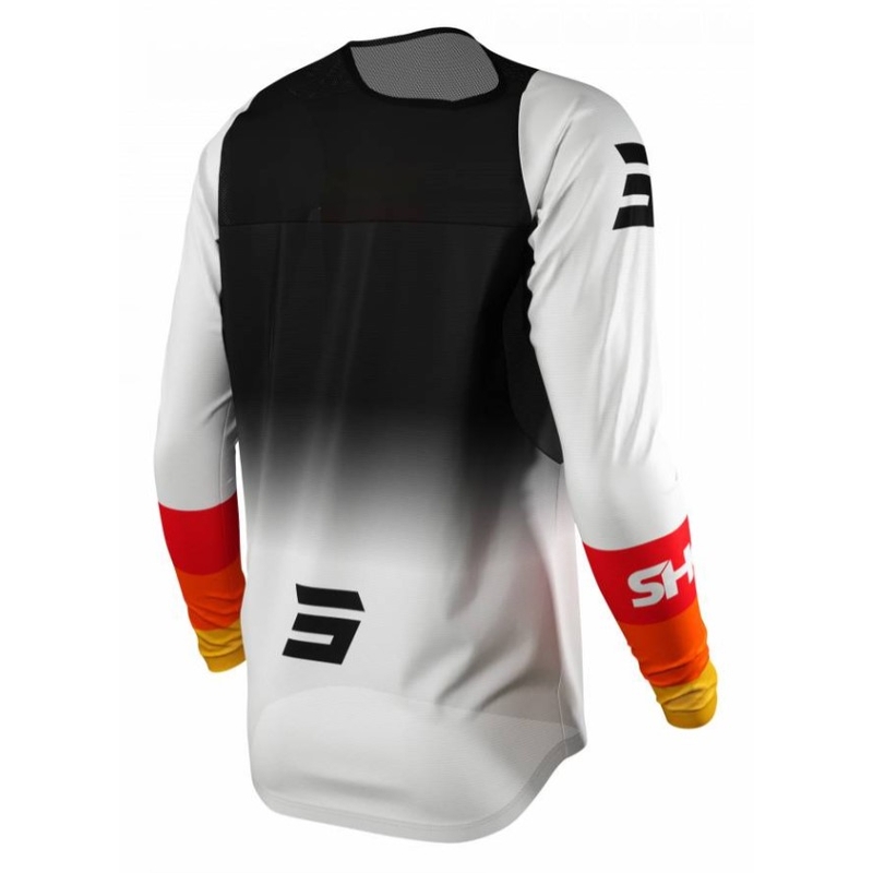 Motocross tricou Shot Contact Story negru-alb-alb-portocaliu výprodej lichidare