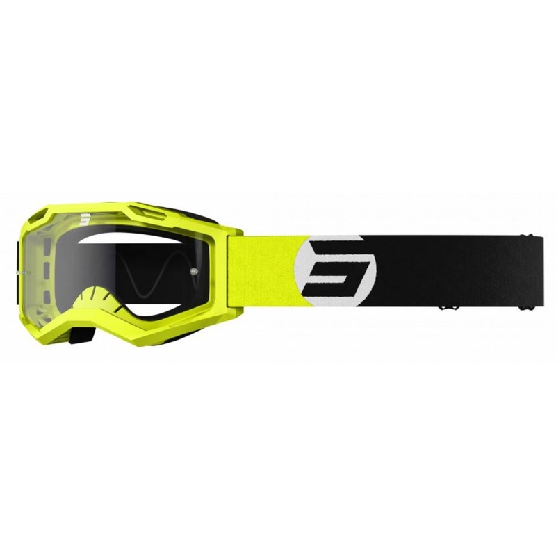 Ochelari de motocros Shot Assault 2.0 Astro negru-fluo galben