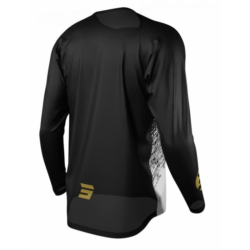Motocross tricou Shot Devo Roll negru-alb-aur výprodej lichidare