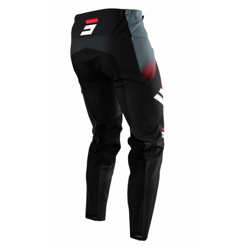 Pantaloni Motocross Shot Devo Versus negru-gri-roșu výprodej lichidare