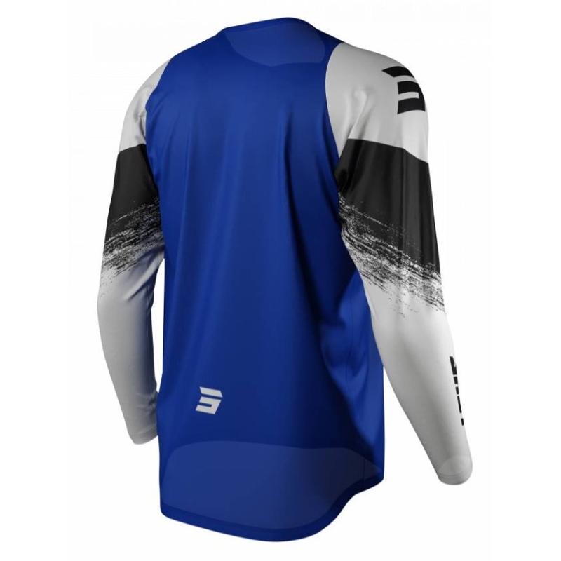 Motocross tricou Shot Raw Burst albastru-alb-alb-negru lichidare