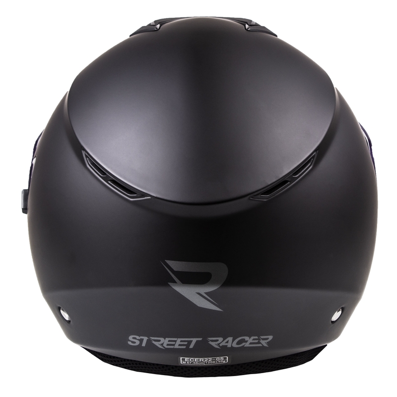 Cască moto open-face Street Racer Pilot negru mat