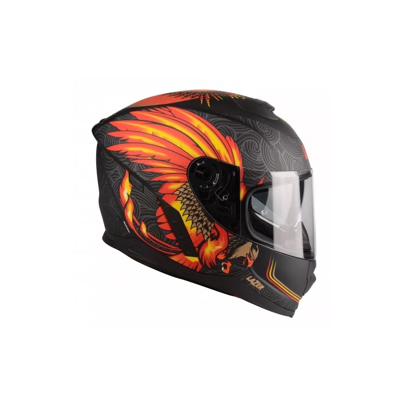 Cască integrală de motocicletă Lazer Rafale Evo Phoenix negru-gri-portocaliu